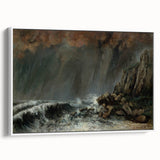 Dramatic Realism Seascape | Marine: The Waterspout by Courbet Print
