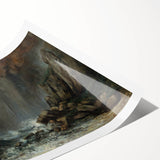 Dramatic Realism Seascape | Marine: The Waterspout by Courbet Print