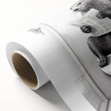 Bathroom Quote Art - Otter Reading Newspaper for Minimalist Decor