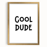 Cool Dude Boys Room Wall Art – Kids Wall Art Prints for Playroom