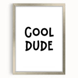 Cool Dude Boys Room Wall Art – Kids Wall Art Prints for Playroom