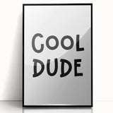 Cool Dude Boys Room Wall Art – Kids Wall Art Prints for Playroom