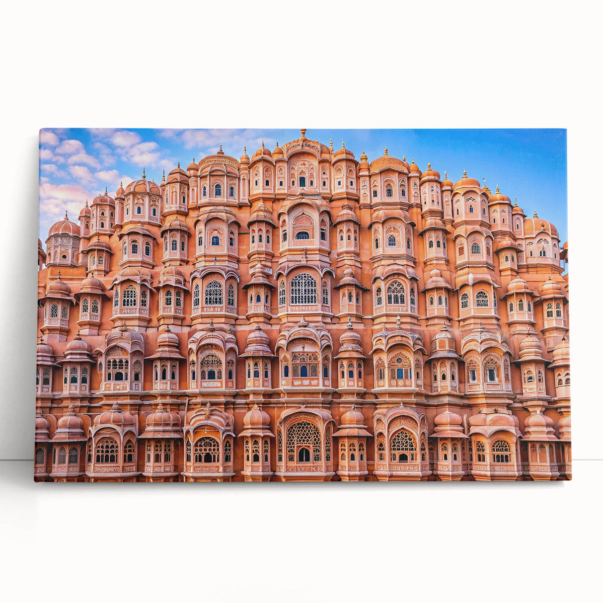 Black and white stretched canvas of Indian scenery, ideal for kitchen wall art or bedroom ambiance.