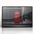 Large abstract wall art depicting the London skyline in muted grey tones on a framed acrylic.