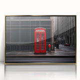 Art deco poster of London scenery in gold and black tones on framed acrylic, suitable for modern art wall decor.