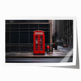 Extra large rolled print of London scenery with vibrant floral elements, ideal for art wall dining room.