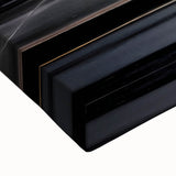 Black and white landscape art painting of London on large stretched canvas, ideal for bedroom wall decor.