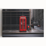 Black and white stretched canvas of London skyline, ideal for kitchen wall art or bedroom ambiance.