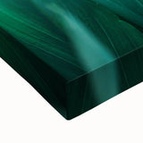 Large art depicting a black and white landscape painting on stretched canvas, ideal for bedroom decor.