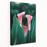 Spring-themed large art on stretched canvas, featuring blooming flowers in pastel shades, ideal for kitchen wall decor.