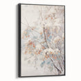 Black and white landscape art painting on framed canvas, depicting a winter scene, ideal for bedroom wall decor.
