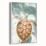 Vintage poster art on a framed canvas featuring colorful, abstract designs, ideal for living room decor.