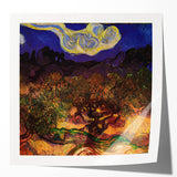 Extra large wall art featuring a floral design in vibrant colors on a glossy canvas, ideal for dining room decor.