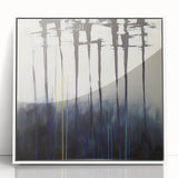 Minimalist Forest Mist – Abstract Canvas & Framed Wall Art