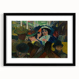 Abstract Modern Art: The Subway Scene - Vibrant Urban Style