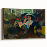 Abstract Modern Art: The Subway Scene - Vibrant Urban Style