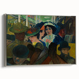 Abstract Modern Art: The Subway Scene - Vibrant Urban Style