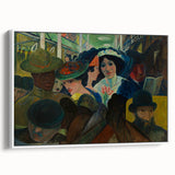 Abstract Modern Art: The Subway Scene - Vibrant Urban Style