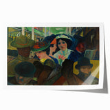 Abstract Modern Art: The Subway Scene - Vibrant Urban Style