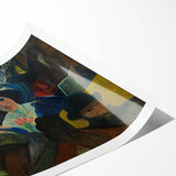 Abstract Modern Art: The Subway Scene - Vibrant Urban Style