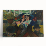 Abstract Modern Art: The Subway Scene - Vibrant Urban Style