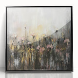 Romantic Floral Mist – Abstract Canvas & Framed Wall Art