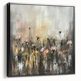 Romantic Floral Mist – Abstract Canvas & Framed Wall Art