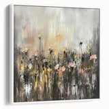 Romantic Floral Mist – Abstract Canvas & Framed Wall Art