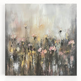 Romantic Floral Mist – Abstract Canvas & Framed Wall Art