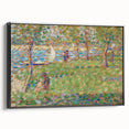 Impressionist Urban Scene - Street and Buildings Wall Art Print