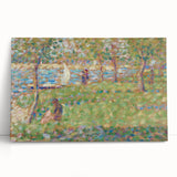Impressionist Urban Scene - Street and Buildings Wall Art Print