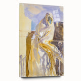 Modern Wall Art - Ethereal Abstract Portrait in Soft Neutral Tones