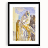 Modern Wall Art - Ethereal Abstract Portrait in Soft Neutral Tones