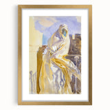 Modern Wall Art - Ethereal Abstract Portrait in Soft Neutral Tones