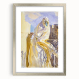 Modern Wall Art - Ethereal Abstract Portrait in Soft Neutral Tones