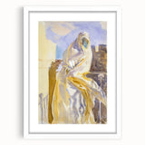 Modern Wall Art - Ethereal Abstract Portrait in Soft Neutral Tones