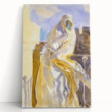 Modern Wall Art - Ethereal Abstract Portrait in Soft Neutral Tones