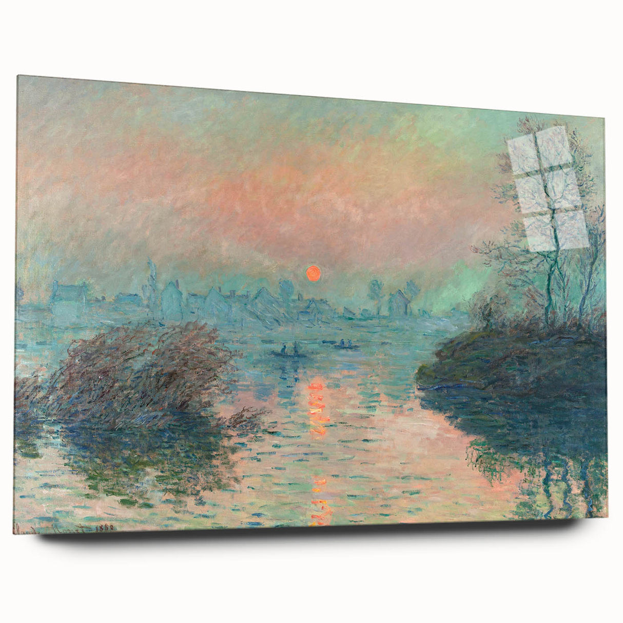 Impressionist Cityscape - Vibrant Street and Buildings Wall Art Print