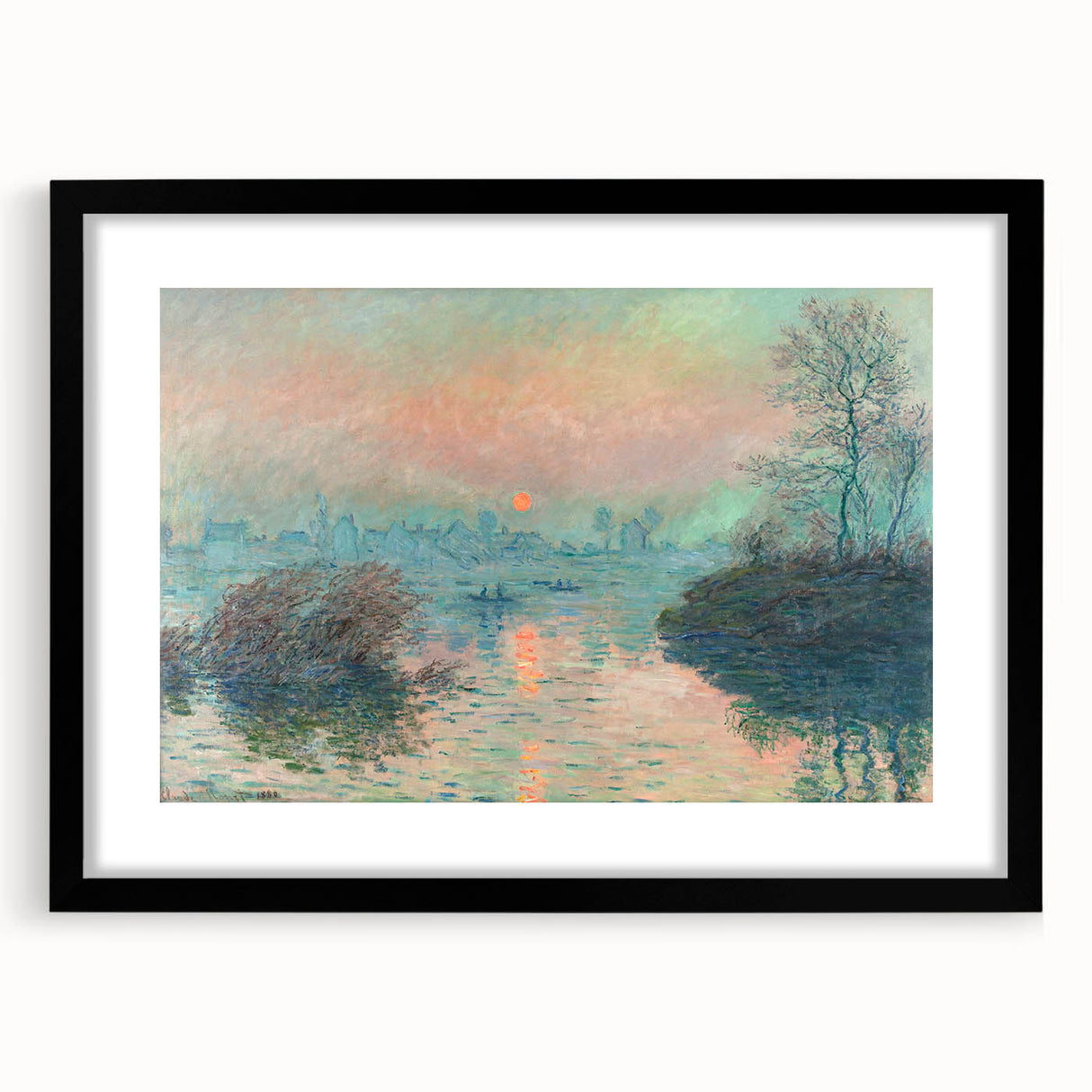 Impressionist Cityscape - Vibrant Street and Buildings Wall Art Print