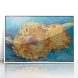 Impressionist Garden Scene - Flowers and Pathway Wall Art Print