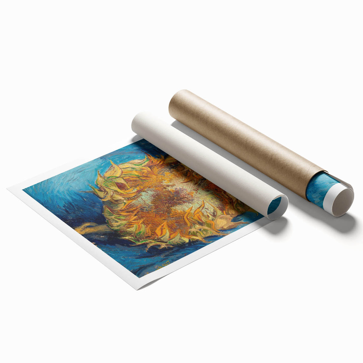 Impressionist Garden Scene - Flowers and Pathway Wall Art Print
