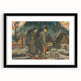 Night Walkers" Abstract Modern Art - Minimalist Modern Decor