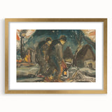 Night Walkers" Abstract Modern Art - Minimalist Modern Decor