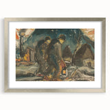 Night Walkers" Abstract Modern Art - Minimalist Modern Decor