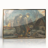 Night Walkers" Abstract Modern Art - Minimalist Modern Decor