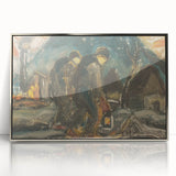 Night Walkers" Abstract Modern Art - Minimalist Modern Decor