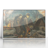 Night Walkers" Abstract Modern Art - Minimalist Modern Decor