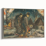 Night Walkers" Abstract Modern Art - Minimalist Modern Decor