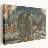 Night Walkers" Abstract Modern Art - Minimalist Modern Decor