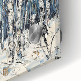 Winter Birch Forest - Modern Living Room Wall Art on Canvas